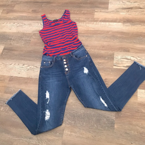 Dark blue Skinny jeans - Picture 2 of 5